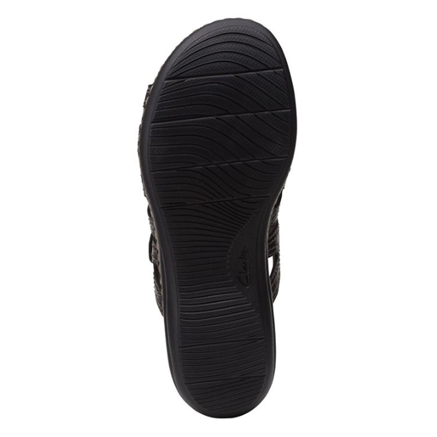 Peltz Shoes  Women's Clarks Laurieann Dee Sandal BLACK 26159311