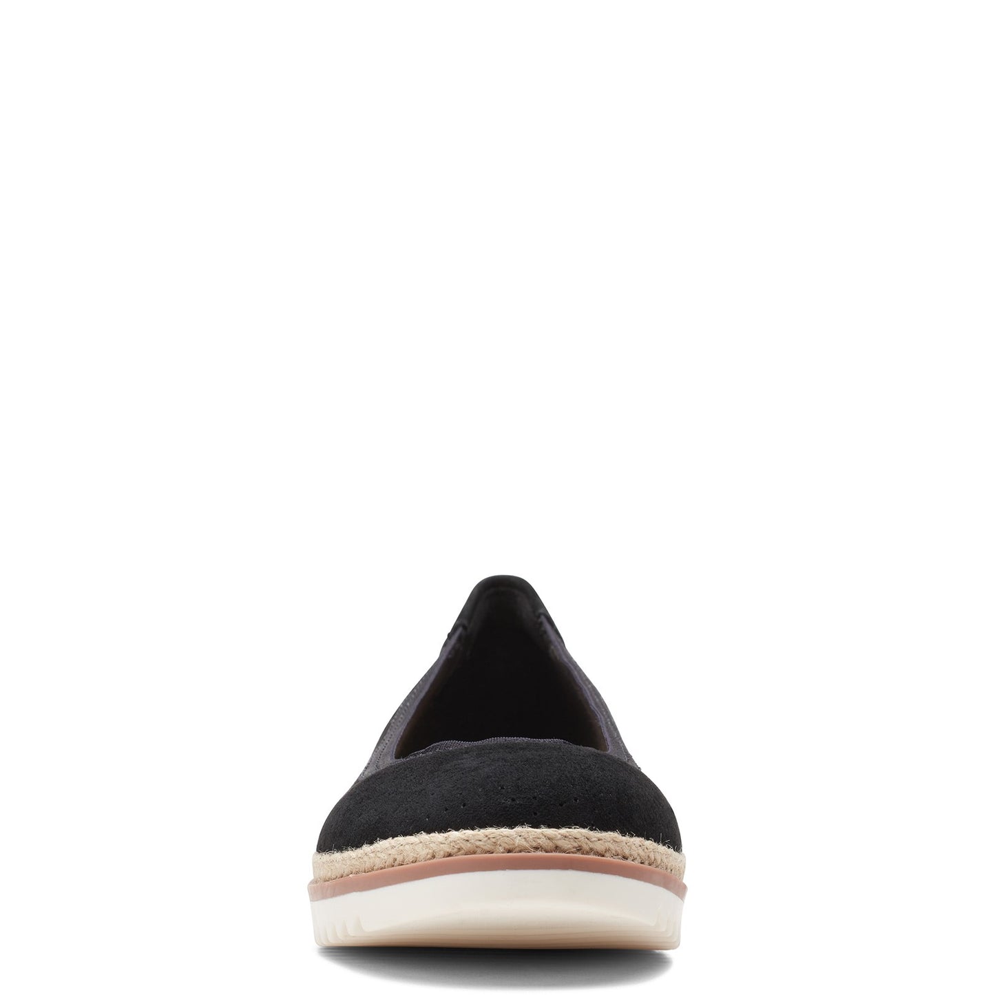 Peltz Shoes  Women's Clarks Serena Kellyn Slip-On BLACK SUEDE 26159363