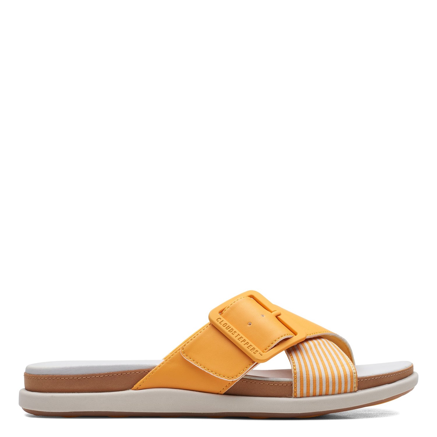 Peltz Shoes  Women's Clarks Eliza April Sandal YELLOW 26159788