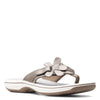 Peltz Shoes  Women's Clarks Brinkley Flora Sandal PEWTER 26159855