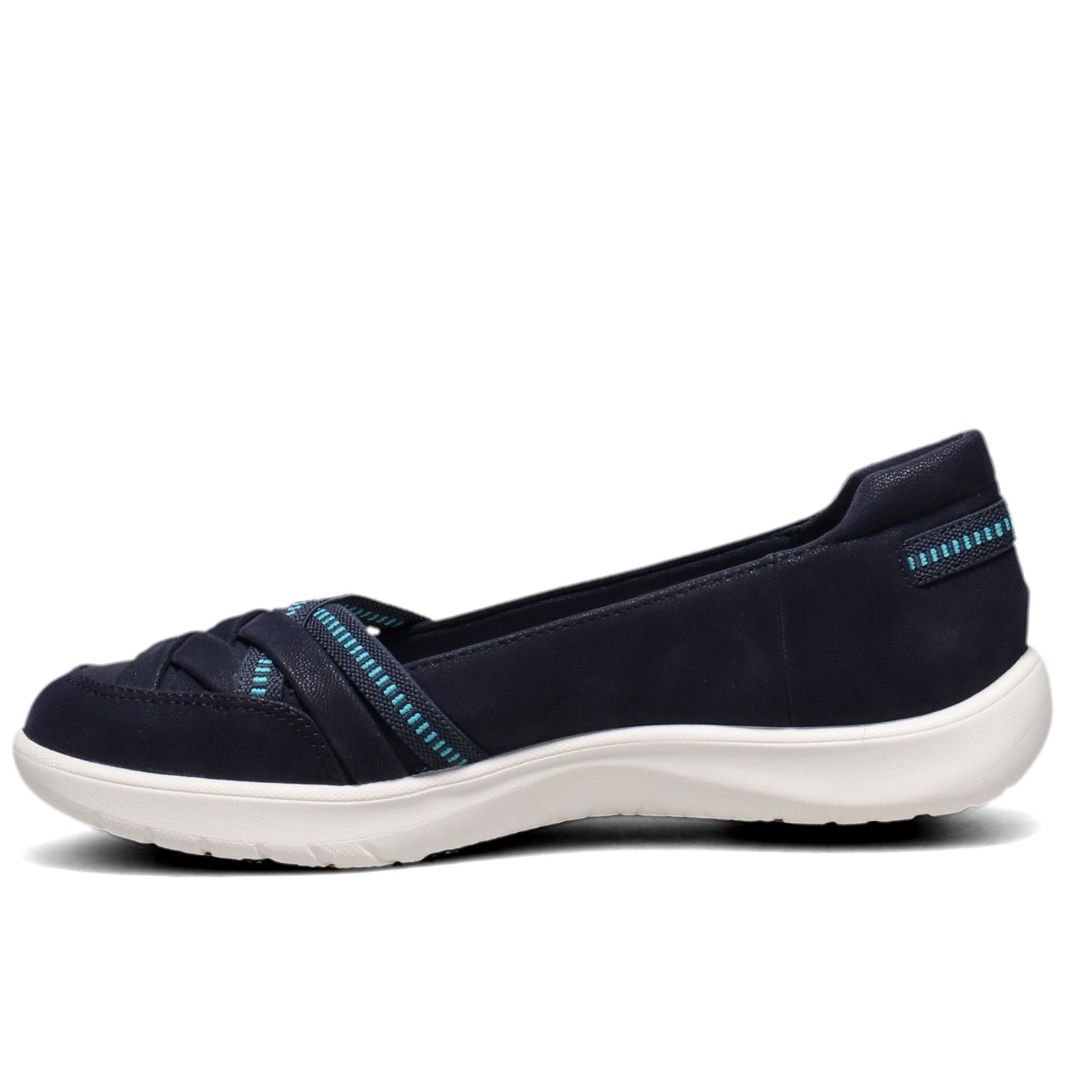 Peltz Shoes  Women's Clarks Adella Poppy Slip-On NAVY 26159870