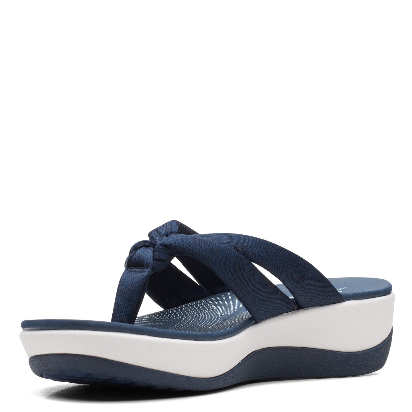 Peltz Shoes  Women's Clarks Arla Kaylie Sandal NAVY 26159898