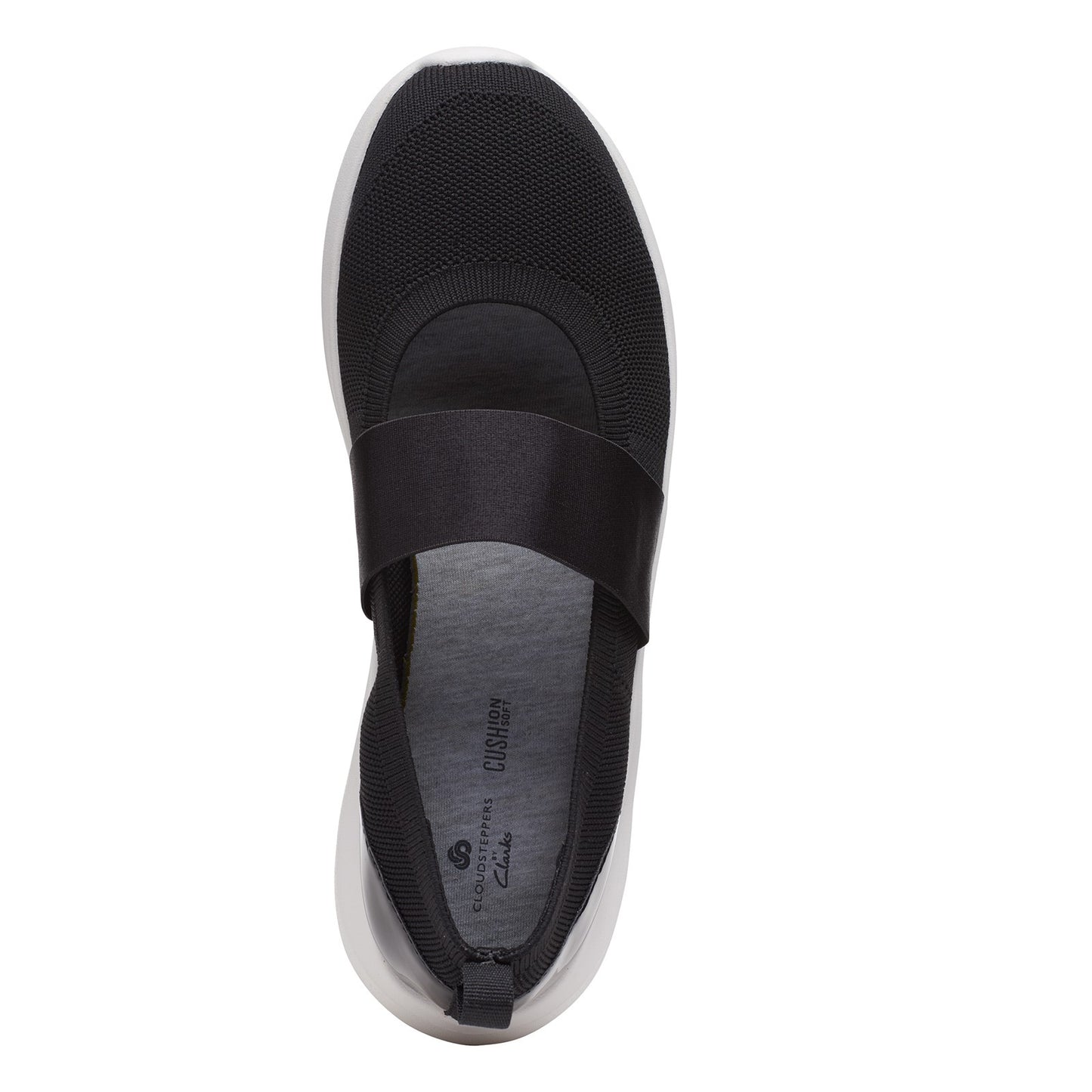 Peltz Shoes  Women's Clarks Nova Sol Slip-On BLACK 26159987