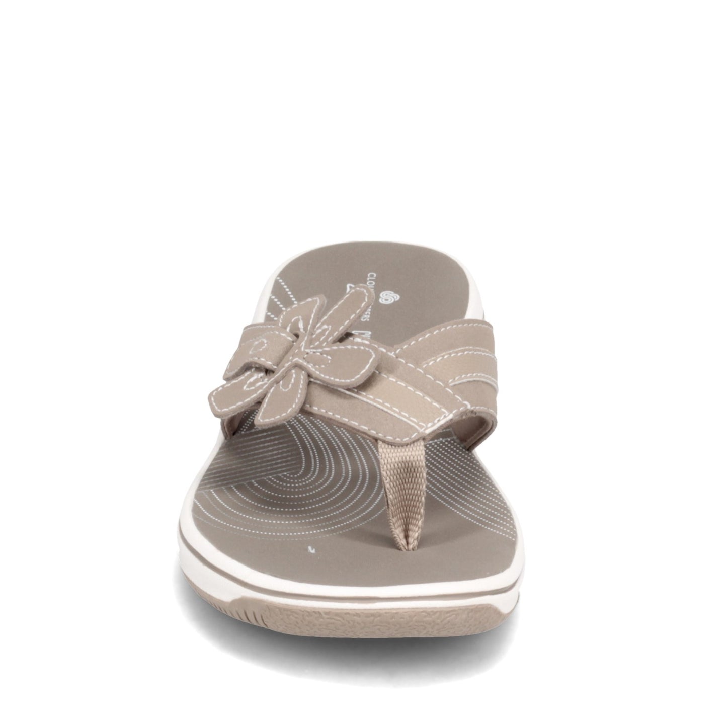 Peltz Shoes  Women's Clarks Brinkley Flora Sandal TAUPE 26160791