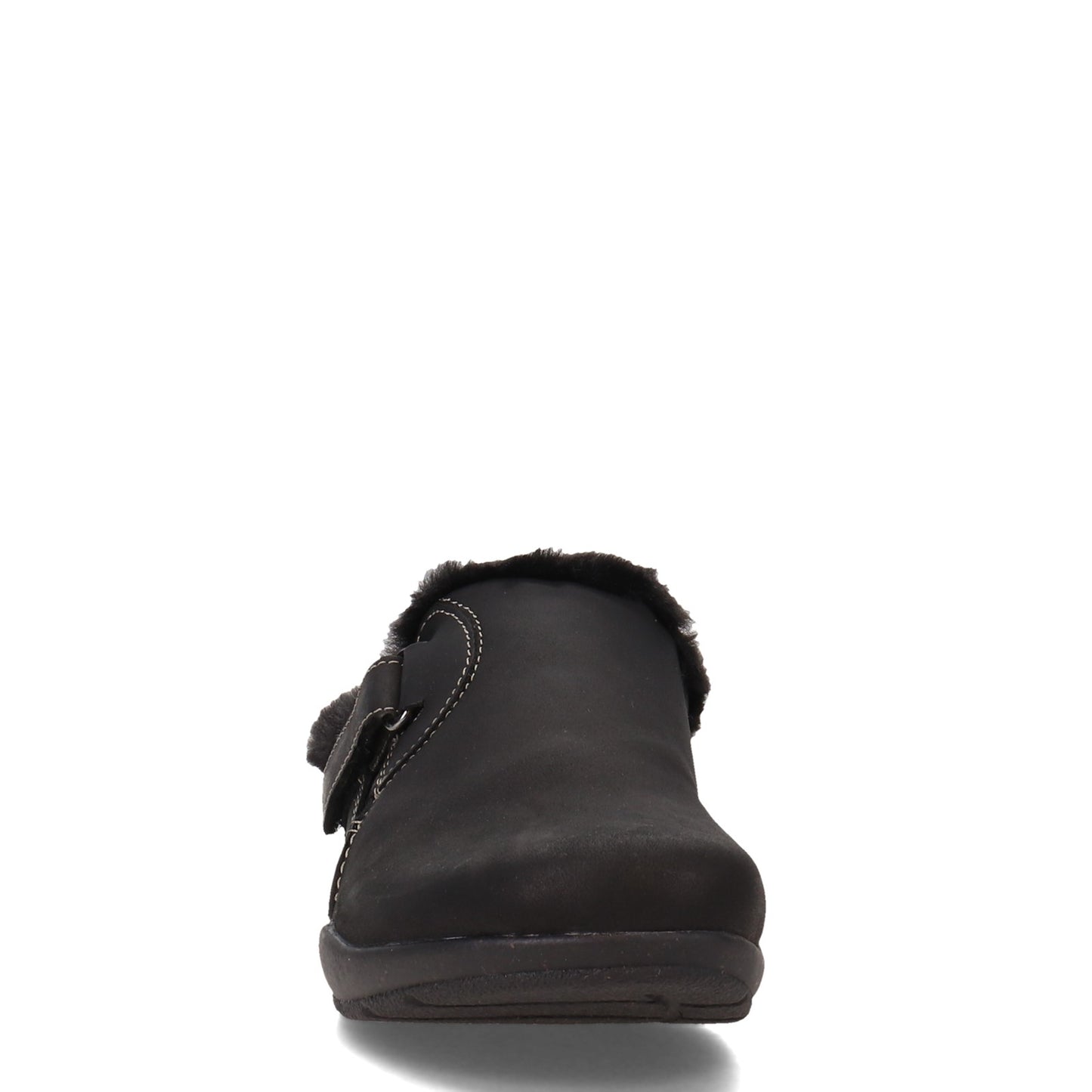 Peltz Shoes  Women's Clarks Roseville Clog BLACK 26162034