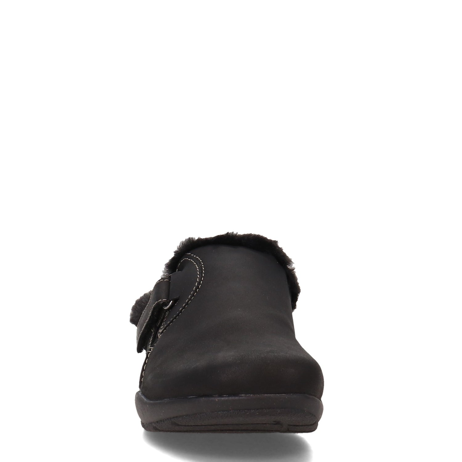 Peltz Shoes  Women's Clarks Roseville Clog BLACK 26162034