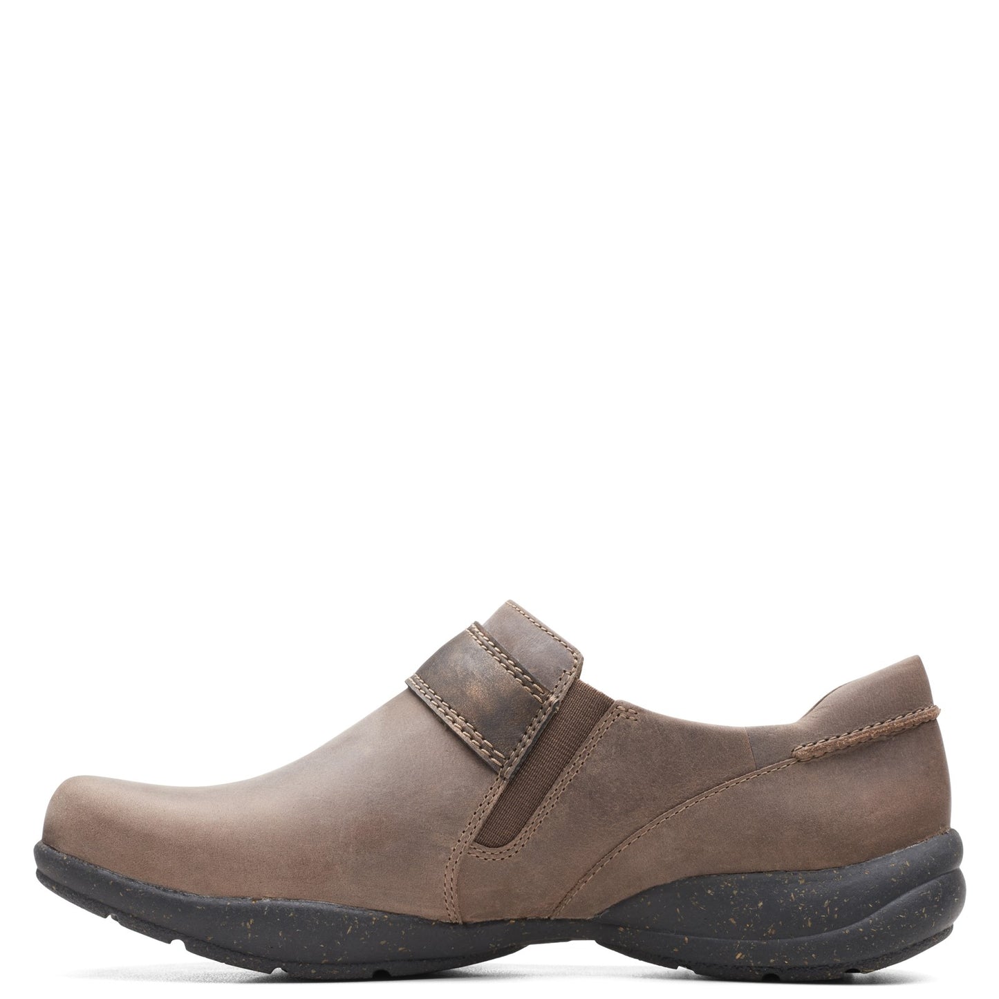 Peltz Shoes  Women's Clarks Roseville Dot Slip-On TAUPE 26162224