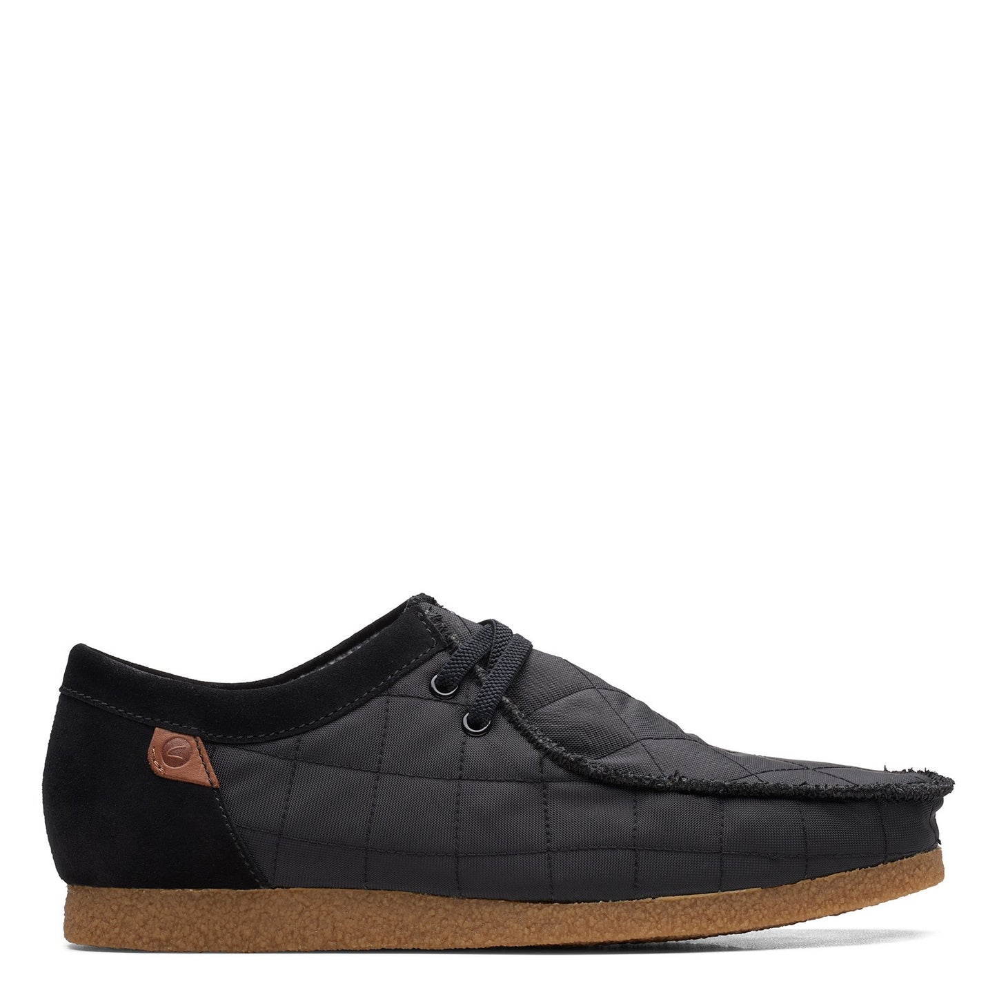 Peltz Shoes  Men's Clarks Shacre II Step Oxford BLACK FABRIC 26162714