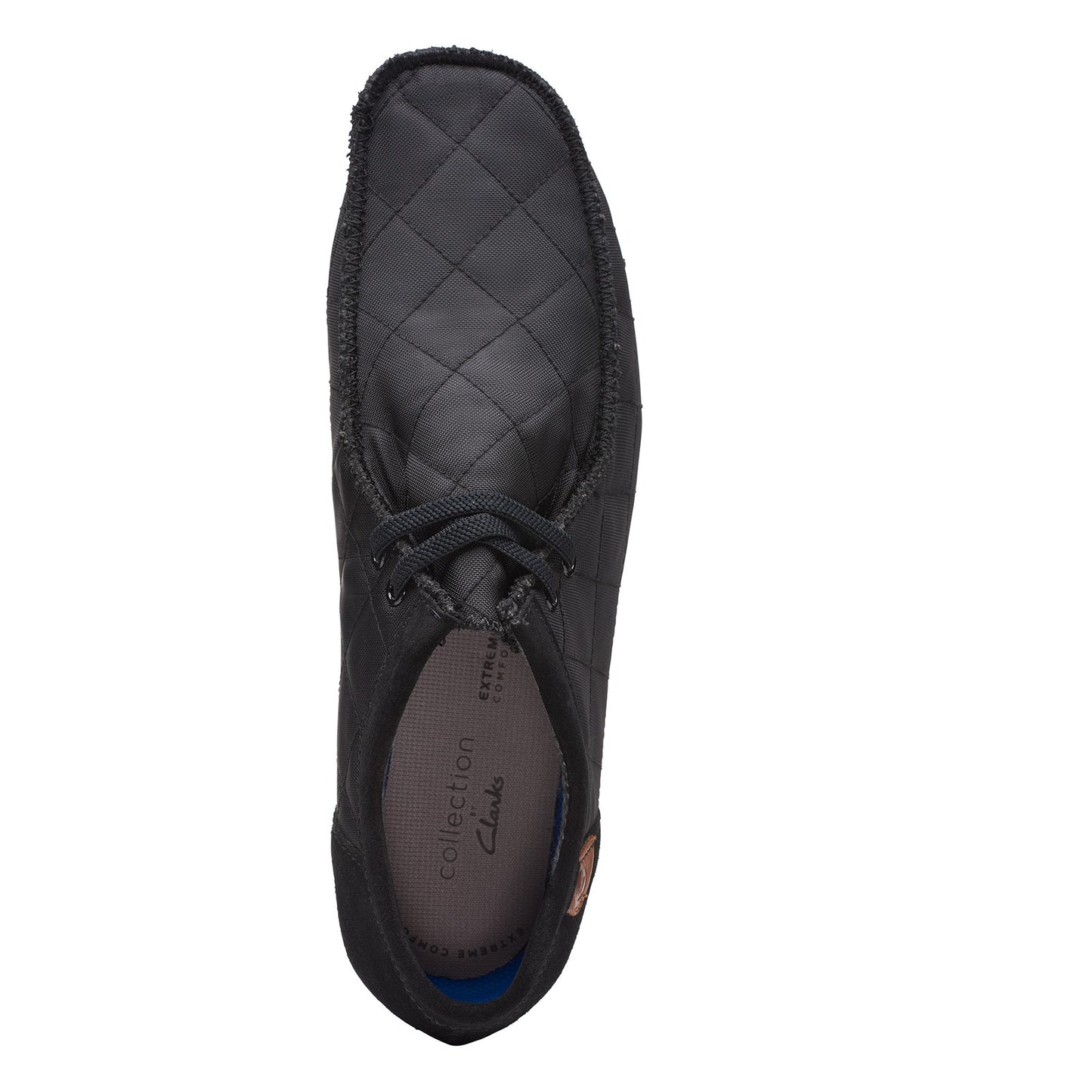 Peltz Shoes  Men's Clarks Shacre II Step Oxford BLACK FABRIC 26162714