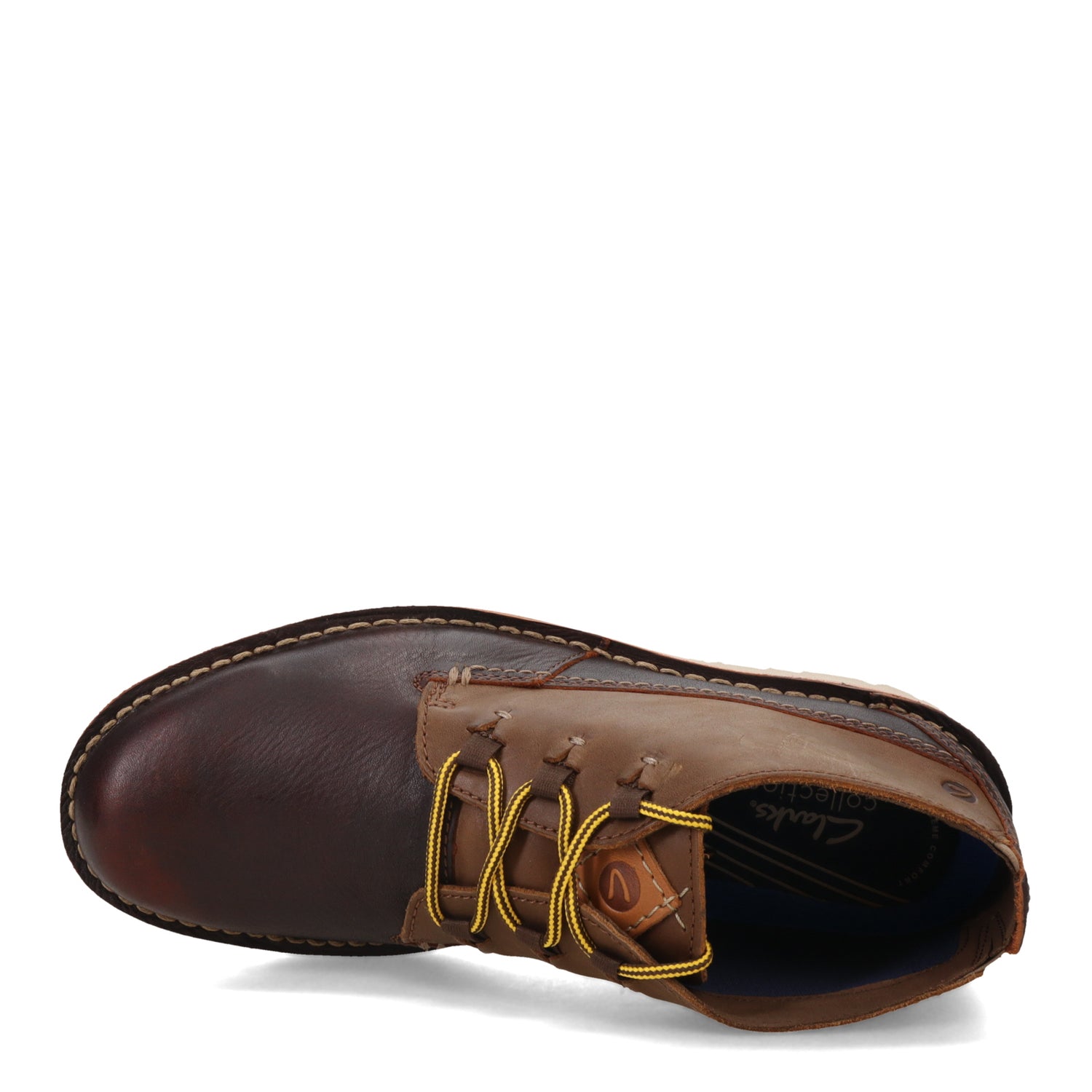Peltz Shoes  Men's Clarks Eastford Mid Boot DARK BROWN 26162926