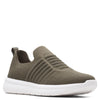 Peltz Shoes  Women's Clarks Ezera Walk Sneaker DARK OLIVE 26163025