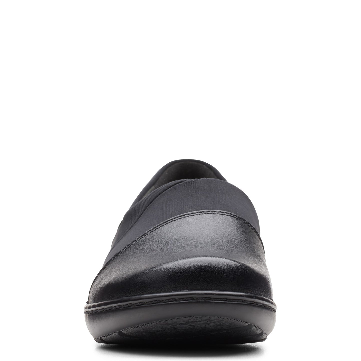 Peltz Shoes  Women's Clarks Cora Heather Slip-On BLACK MIX 26163212