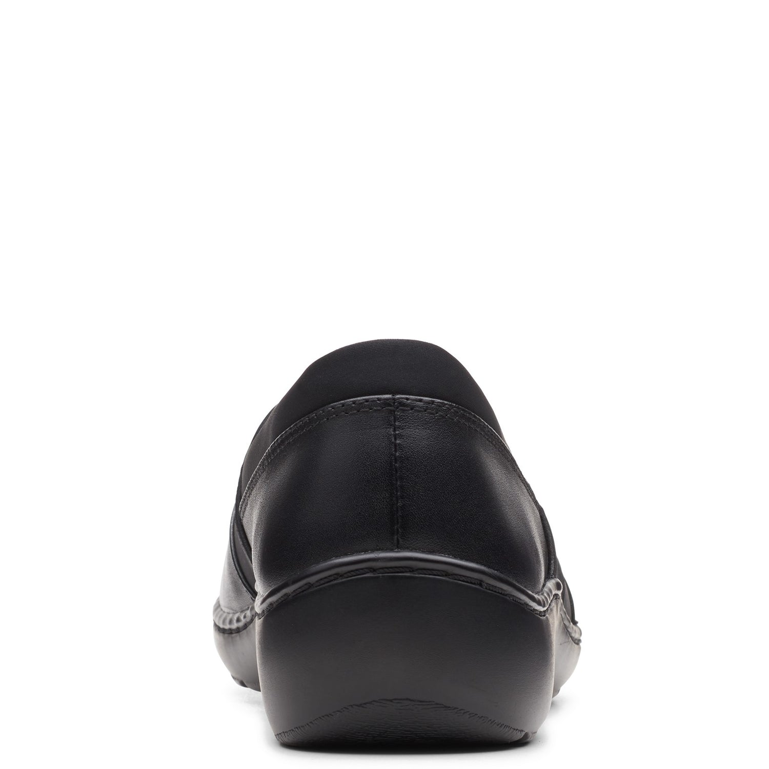 Peltz Shoes  Women's Clarks Cora Heather Slip-On BLACK MIX 26163212
