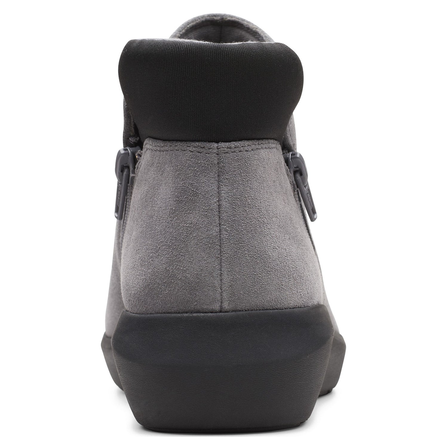 Peltz Shoes  Women's Clarks Kayleigh Mid Boot GREY SUEDE 26163376