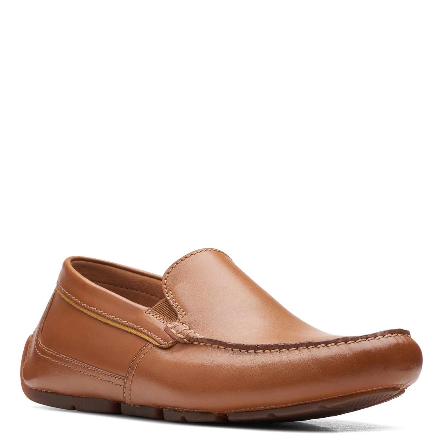 Peltz Shoes  Men's Clarks Markman Plain Loafer TAN 26163544
