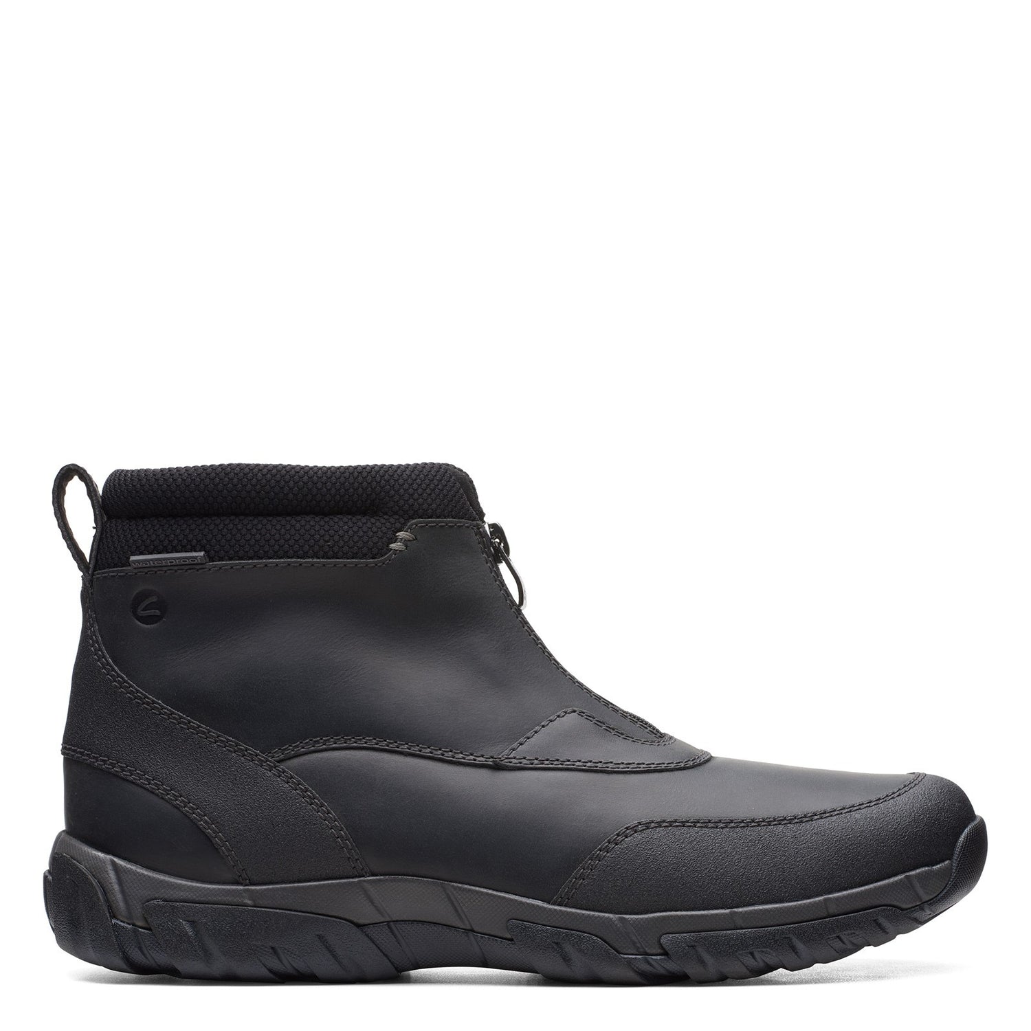 Peltz Shoes  Men's Clarks Grove Zip II Boot BLACK 26163588
