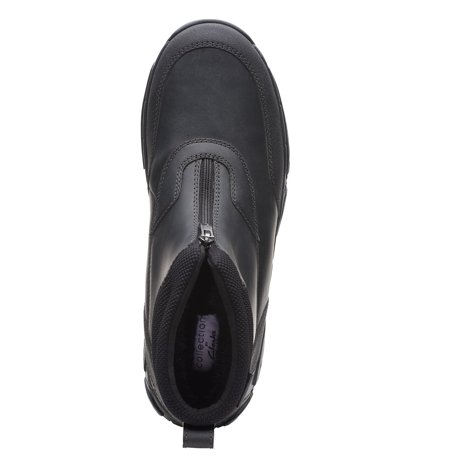 Peltz Shoes  Men's Clarks Grove Zip II Boot BLACK 26163588