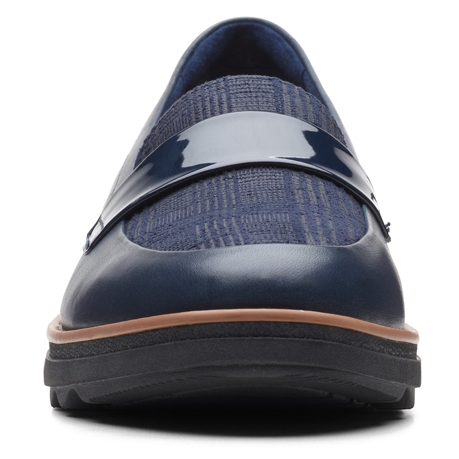 Peltz Shoes  Women's Clarks Sharon Gracie Loafer NAVY MULTI 26164079
