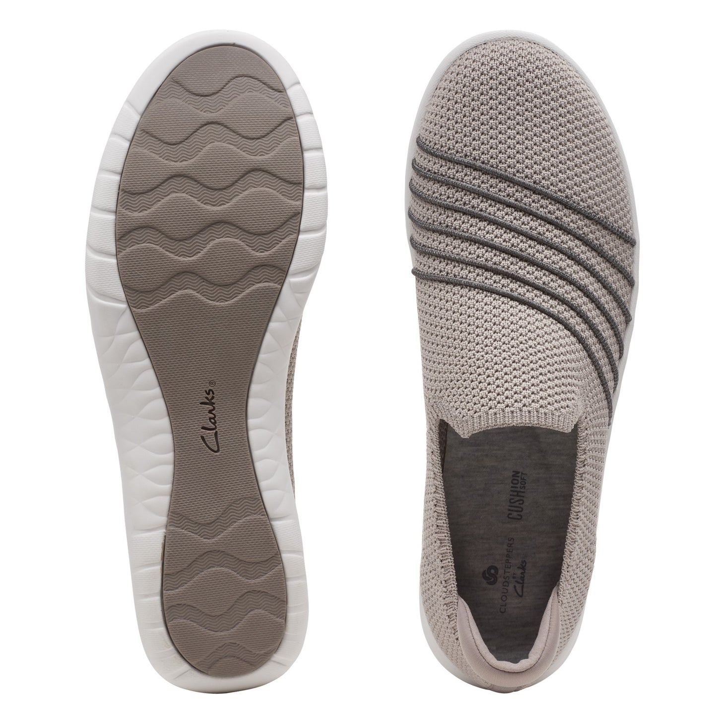 Peltz Shoes  Women's Clarks Adella Step Slip-On STONE 26164150