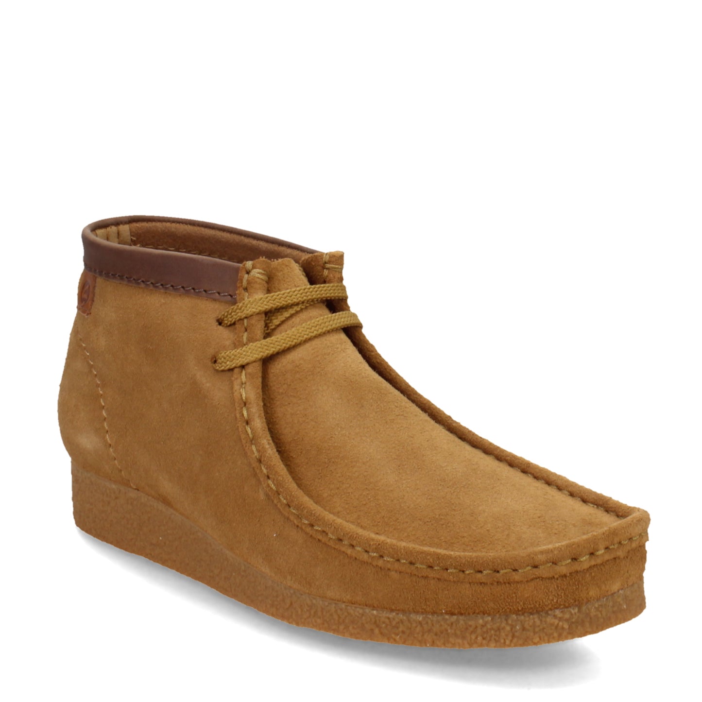Peltz Shoes  Men's Clarks Shacre Boot Wheat Suede 26164178