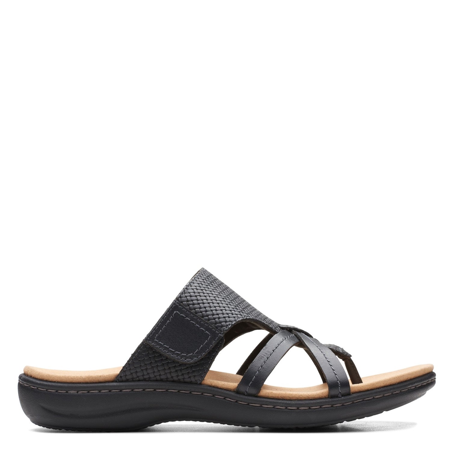 Peltz Shoes  Women's Clarks Laurieann Edge Sandal BLACK 26164599