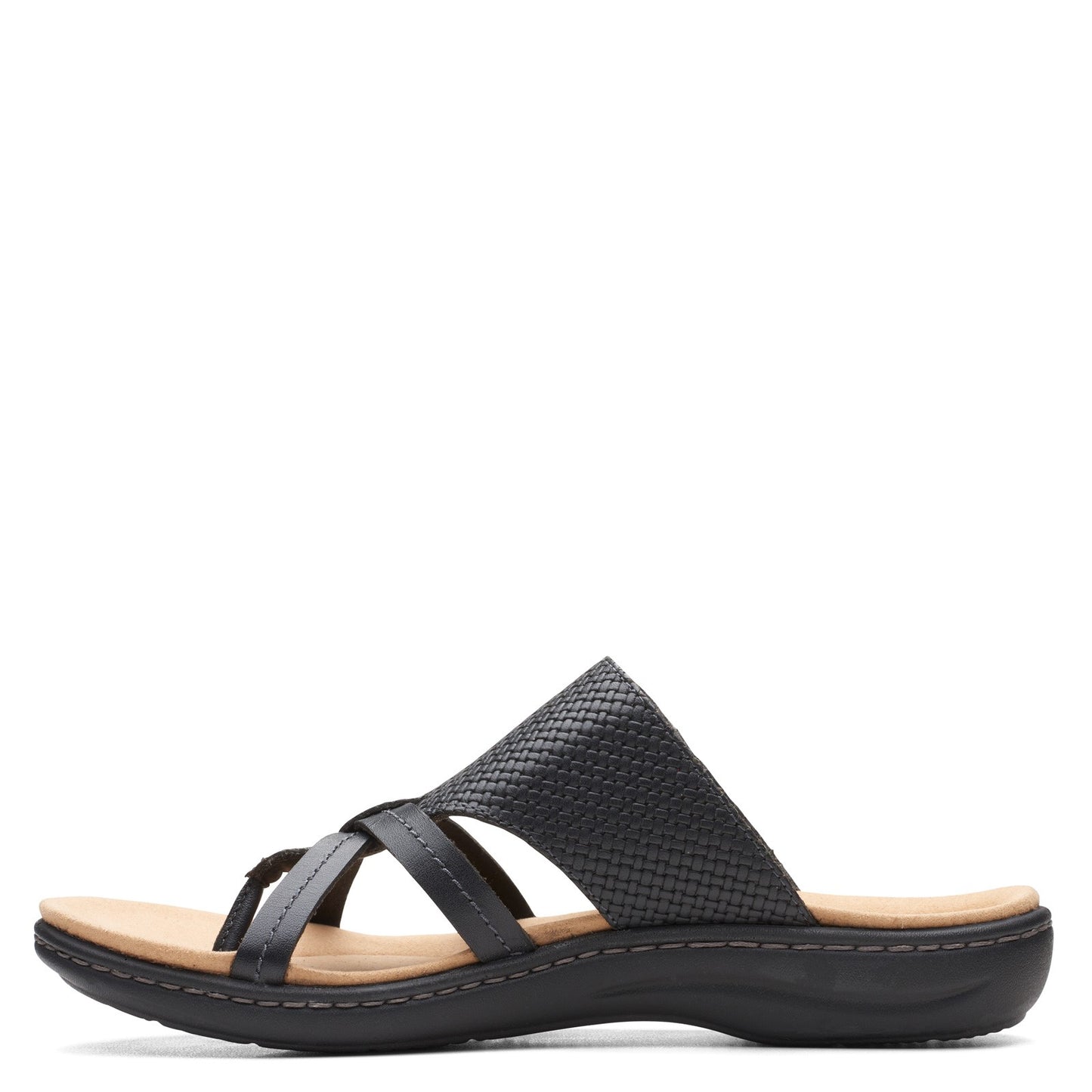 Peltz Shoes  Women's Clarks Laurieann Edge Sandal BLACK 26164599