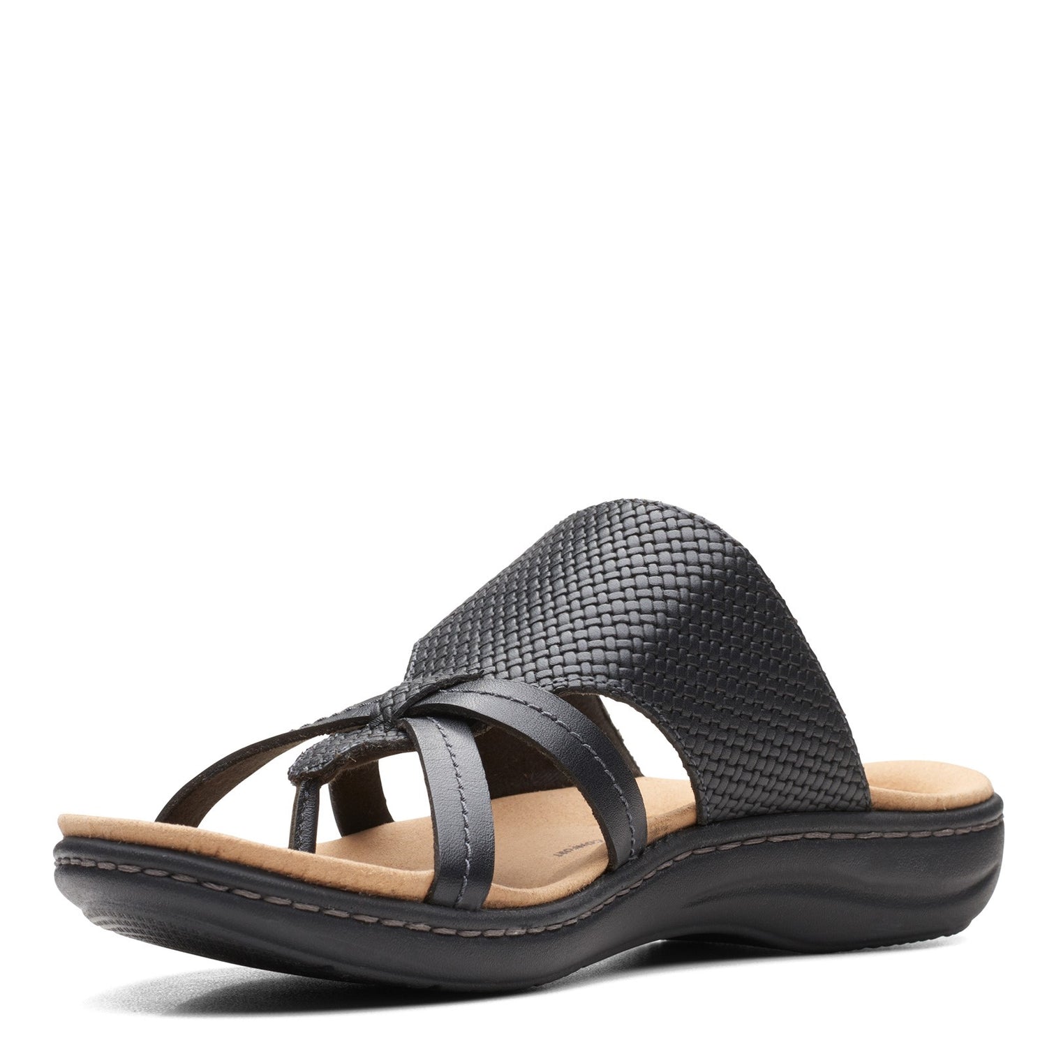 Peltz Shoes  Women's Clarks Laurieann Edge Sandal BLACK 26164599
