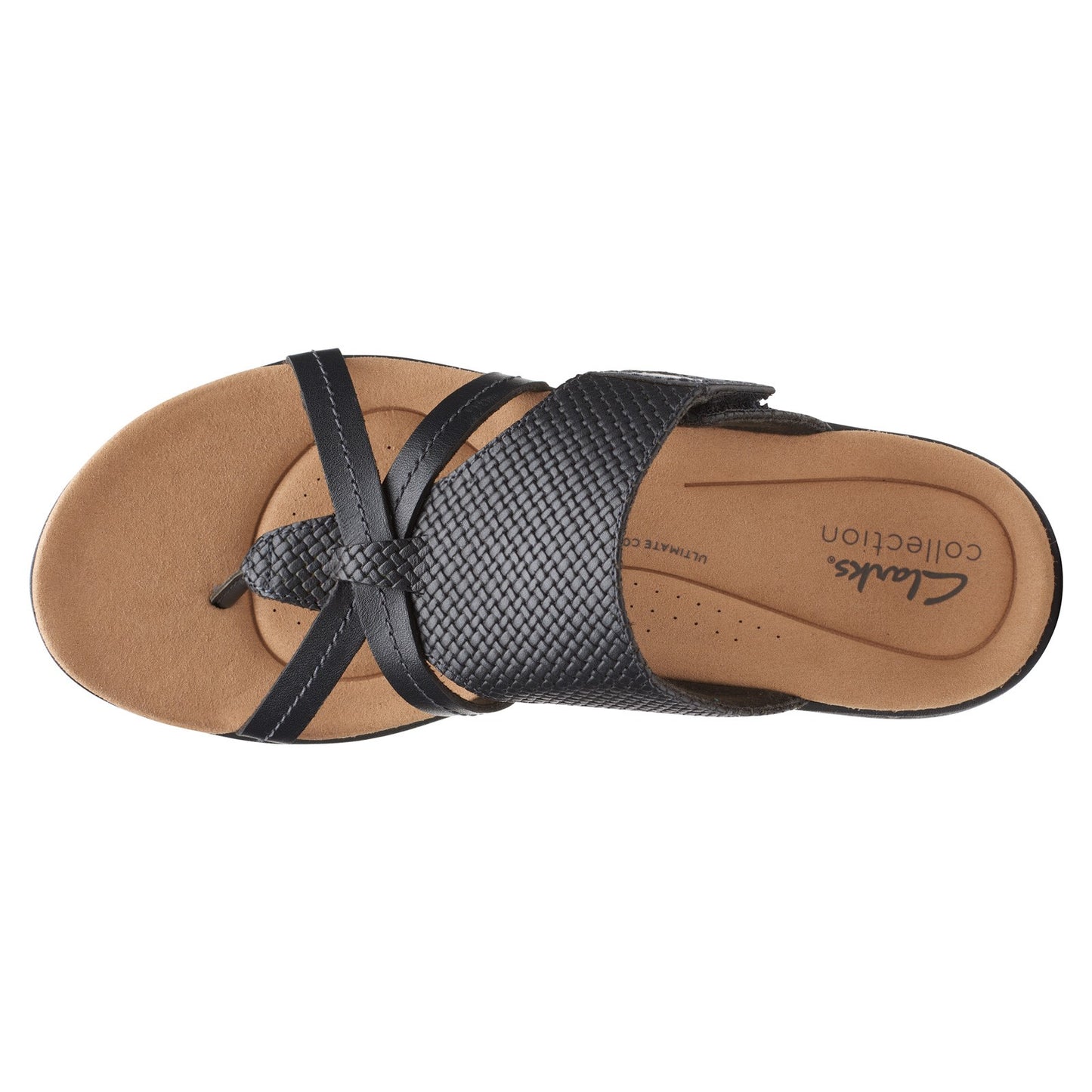 Peltz Shoes  Women's Clarks Laurieann Edge Sandal BLACK 26164599