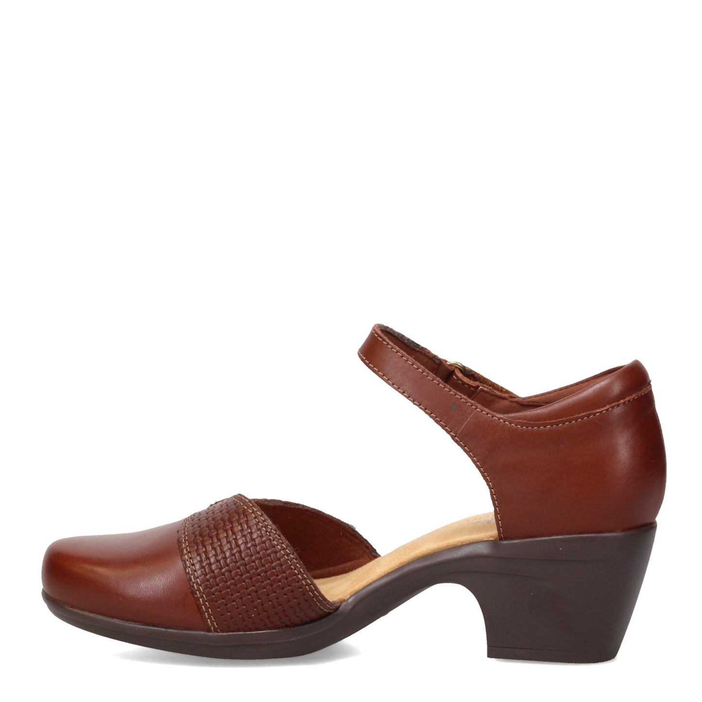 Peltz Shoes  Women's Clarks Emily Rae Pump TAN 26164675