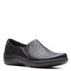 Peltz Shoes  Women's Clarks Cora Sky Slip-On BLACK 26164785