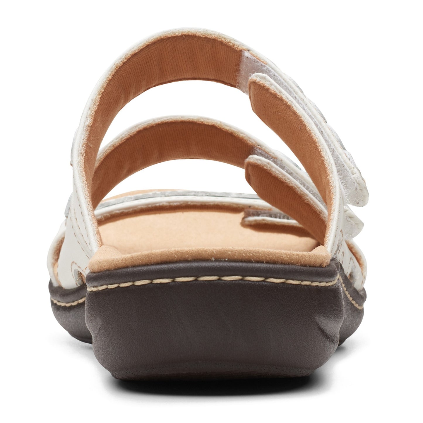 Peltz Shoes  Women's Clarks Laurieann Cove Sandal WHITE 26164833