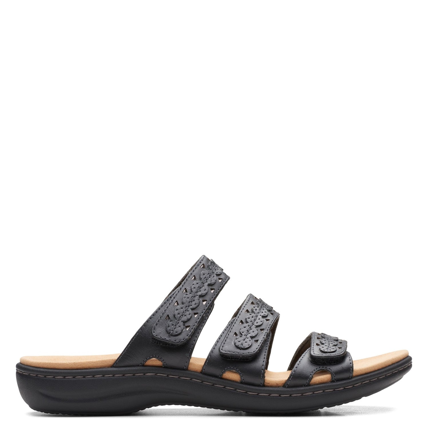 Peltz Shoes  Women's Clarks Laurieann Cove Sandal BLACK 26164834