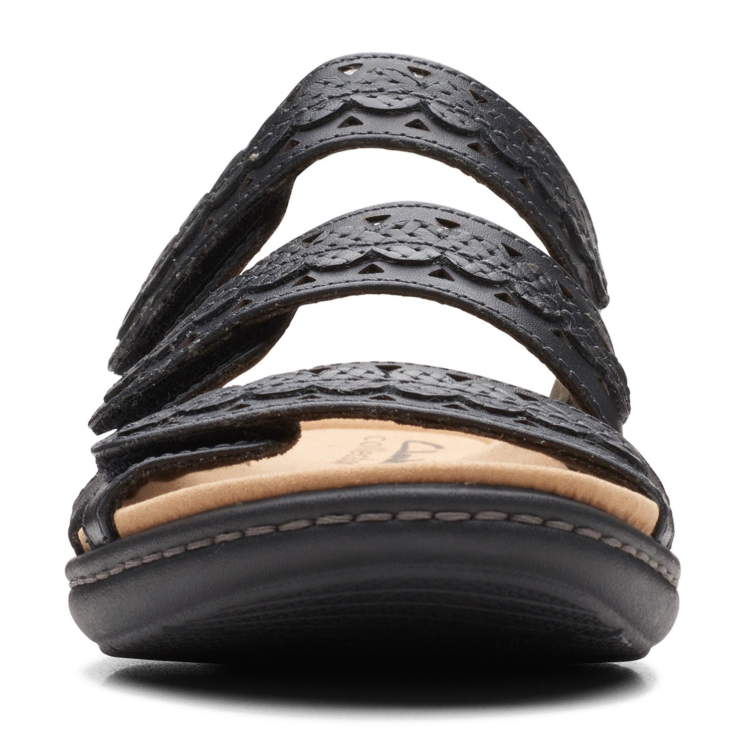 Peltz Shoes  Women's Clarks Laurieann Cove Sandal BLACK 26164834