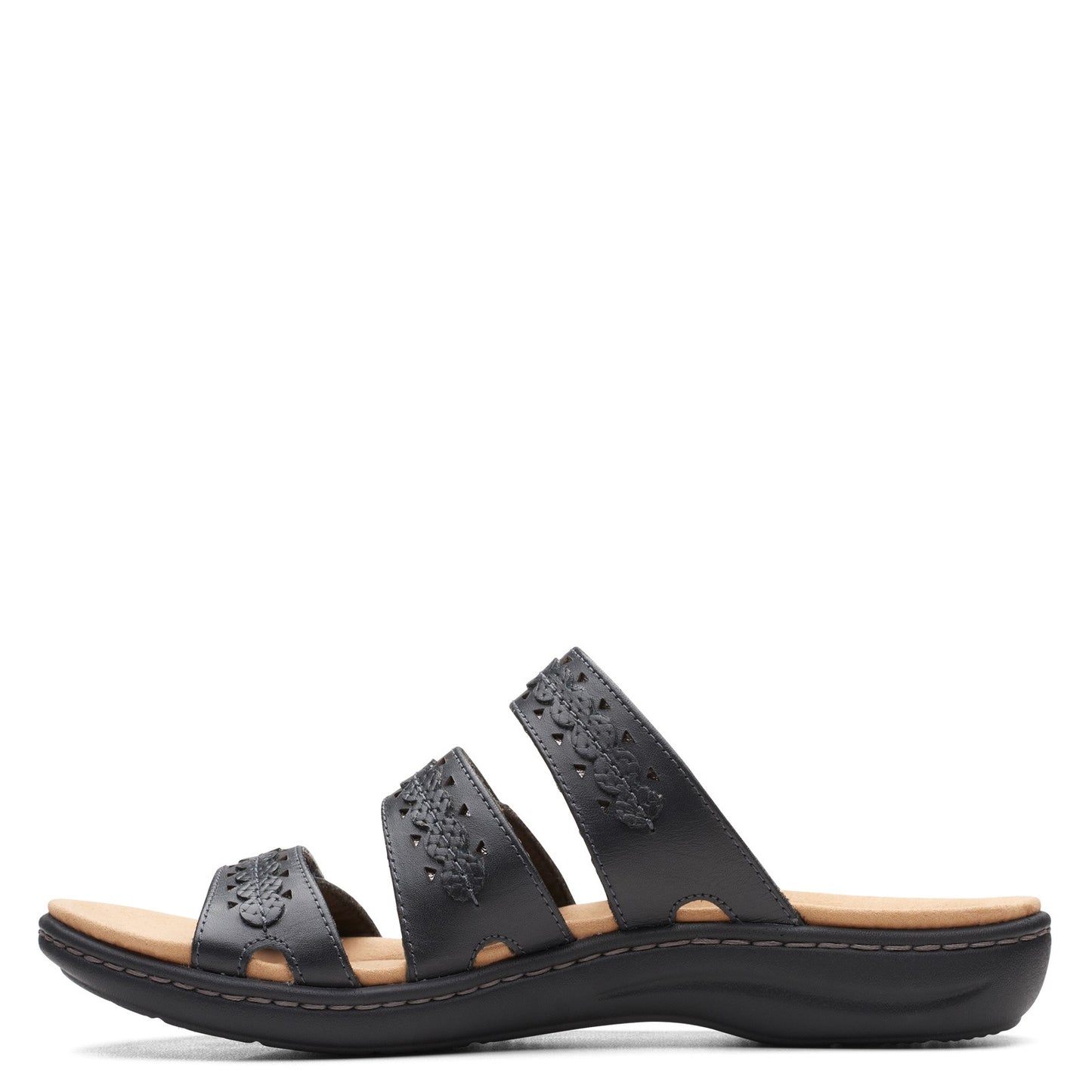Peltz Shoes  Women's Clarks Laurieann Cove Sandal BLACK 26164834