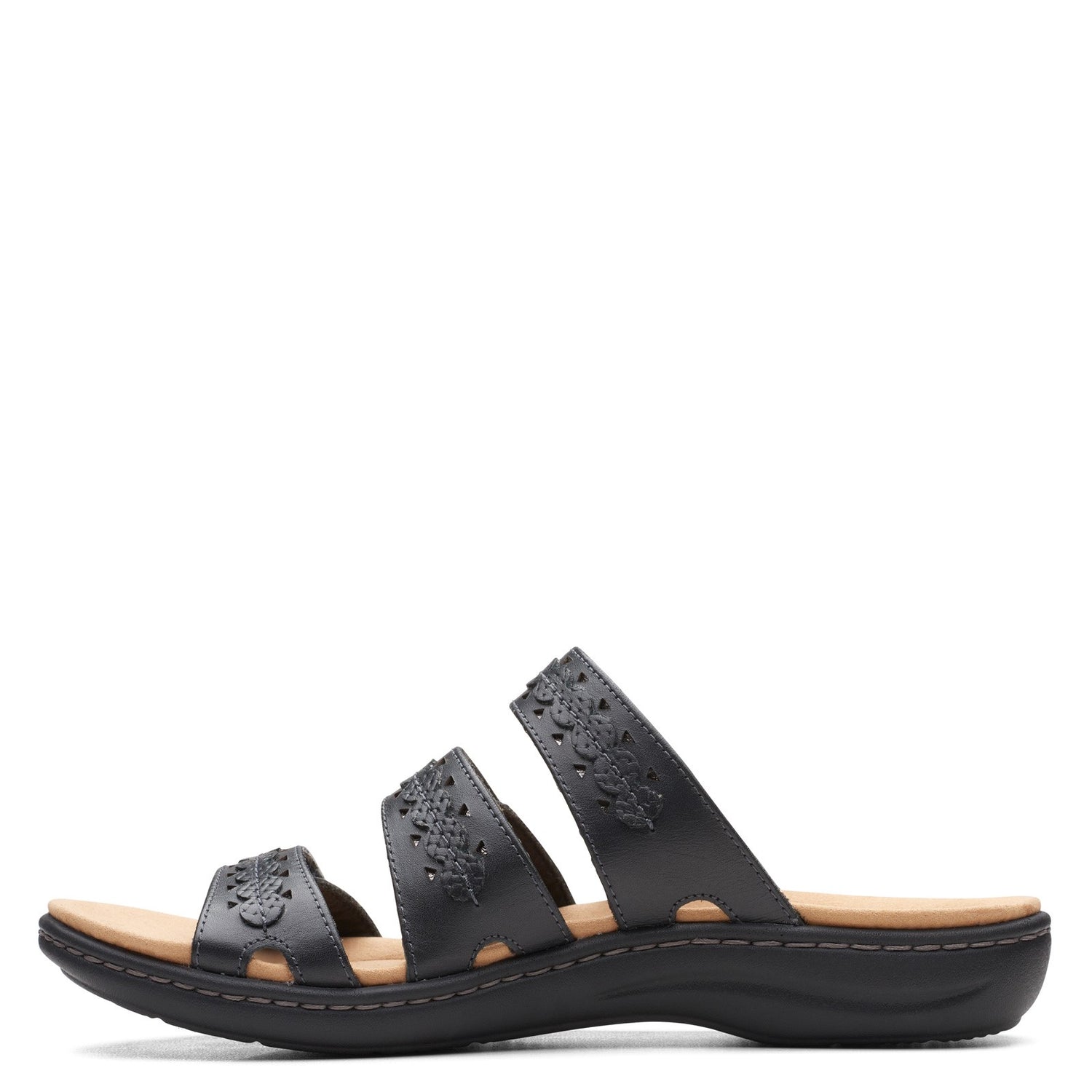 Peltz Shoes  Women's Clarks Laurieann Cove Sandal BLACK 26164834
