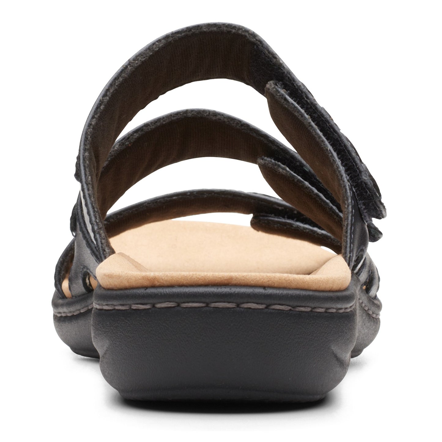 Peltz Shoes  Women's Clarks Laurieann Cove Sandal BLACK 26164834