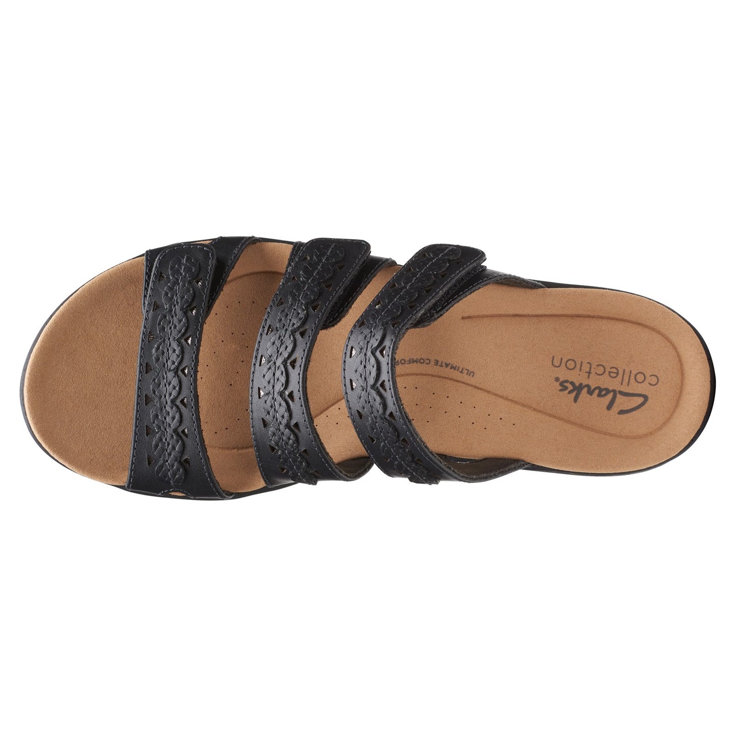 Peltz Shoes  Women's Clarks Laurieann Cove Sandal BLACK 26164834