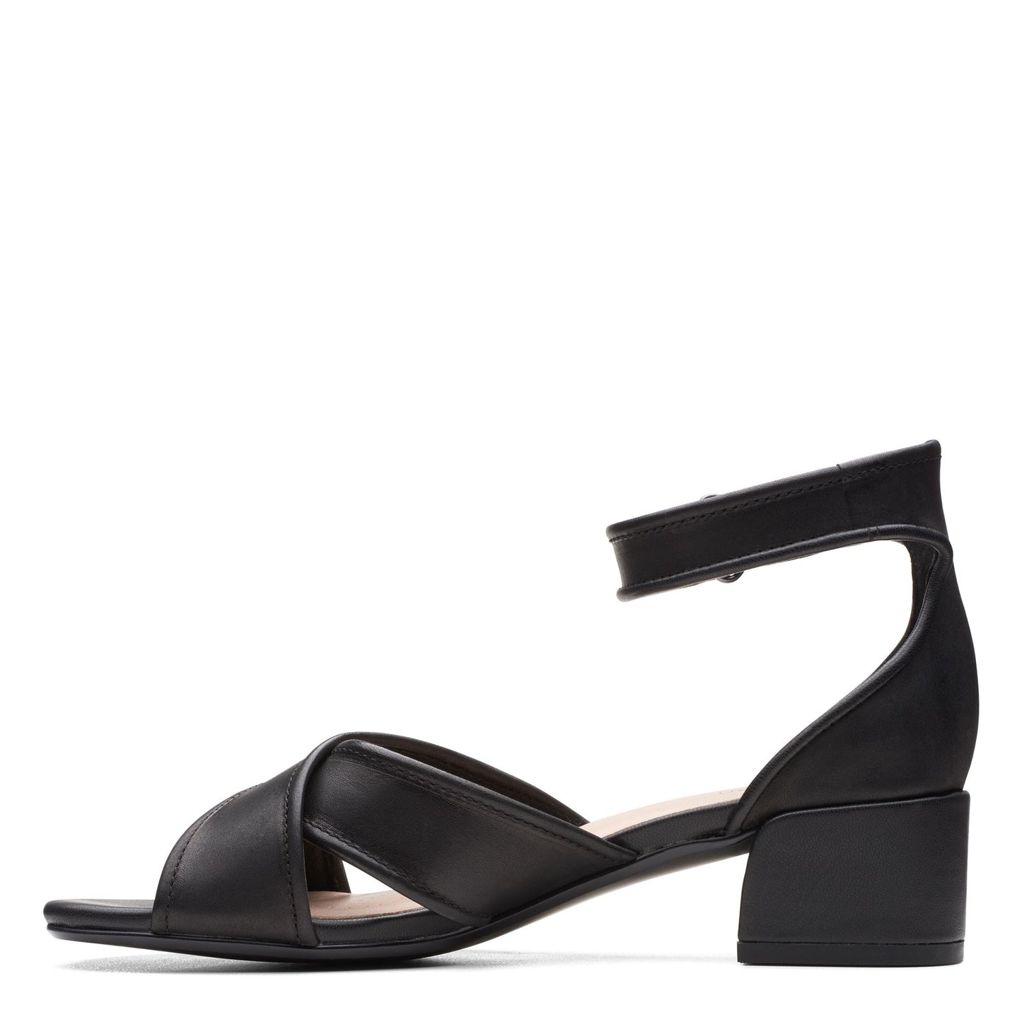 Peltz Shoes  Women's Clarks Caroleigh Rise Sandal BLACK 26164861