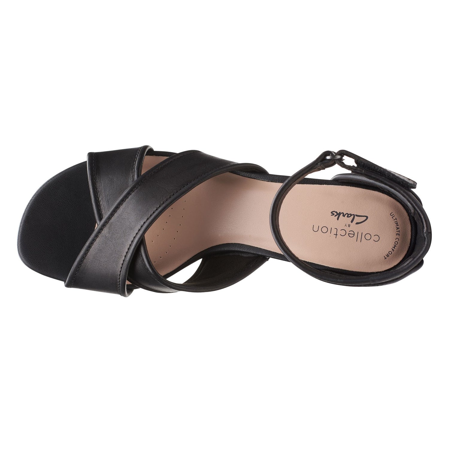 Peltz Shoes  Women's Clarks Caroleigh Rise Sandal BLACK 26164861
