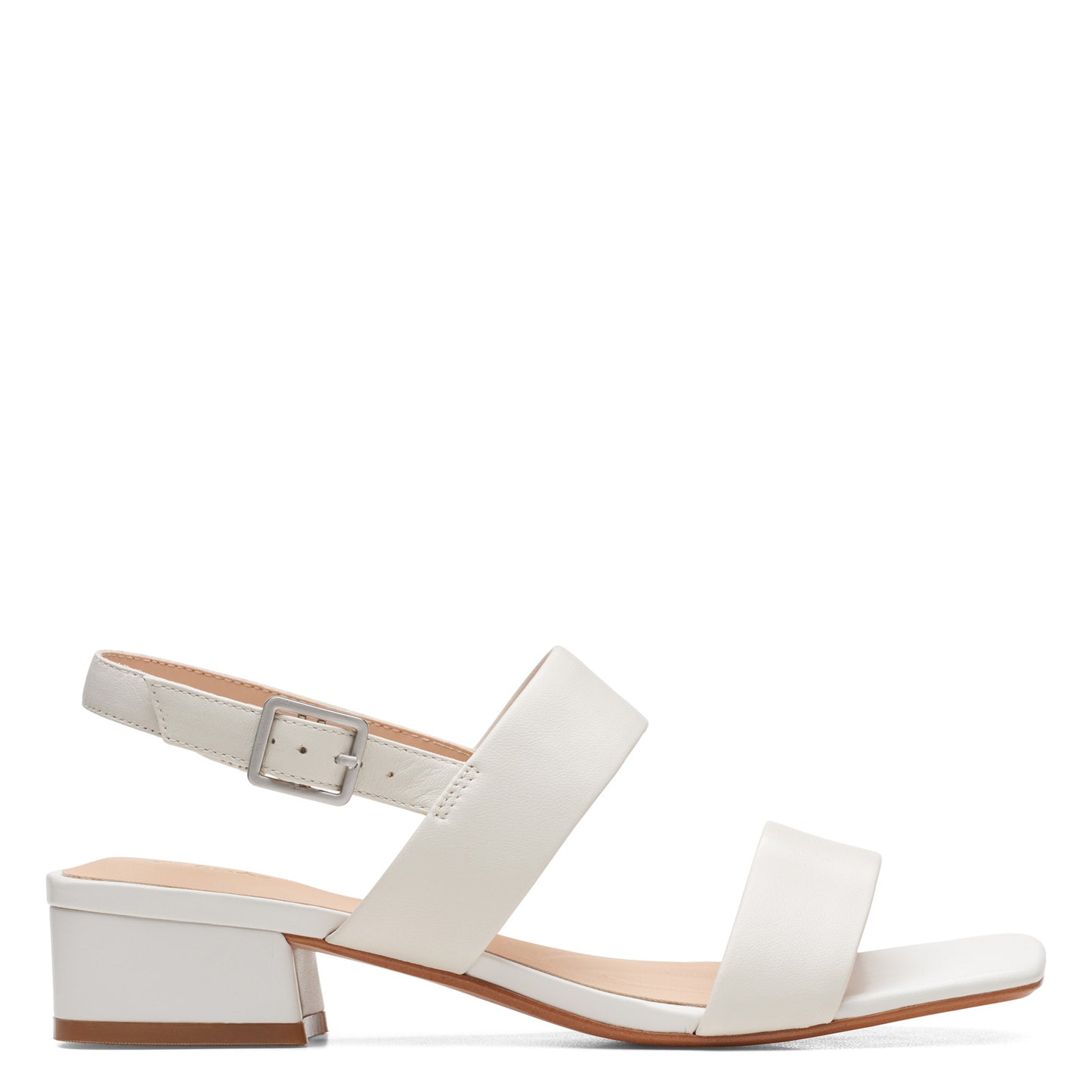 Peltz Shoes  Women's Clarks Seren 25 Strap Sandal white 26164894