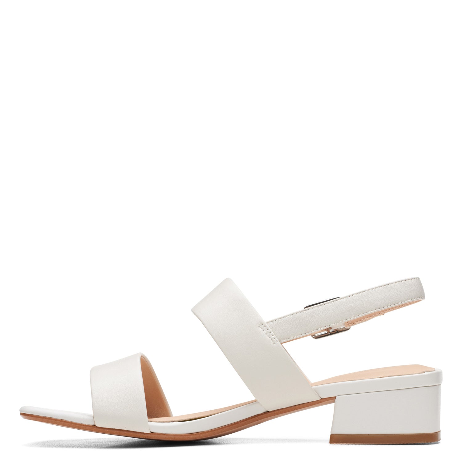 Peltz Shoes  Women's Clarks Seren 25 Strap Sandal white 26164894