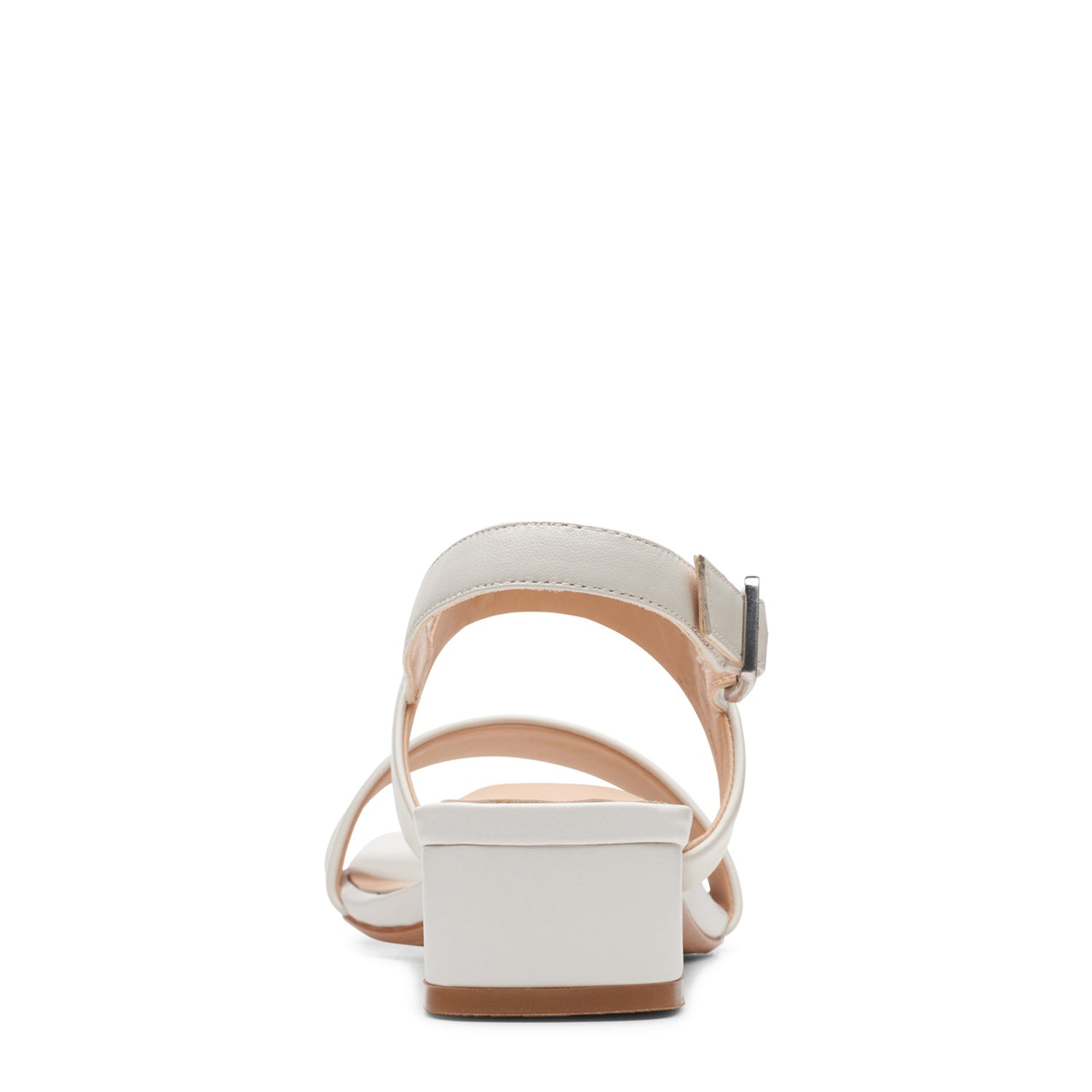 Peltz Shoes  Women's Clarks Seren 25 Strap Sandal white 26164894