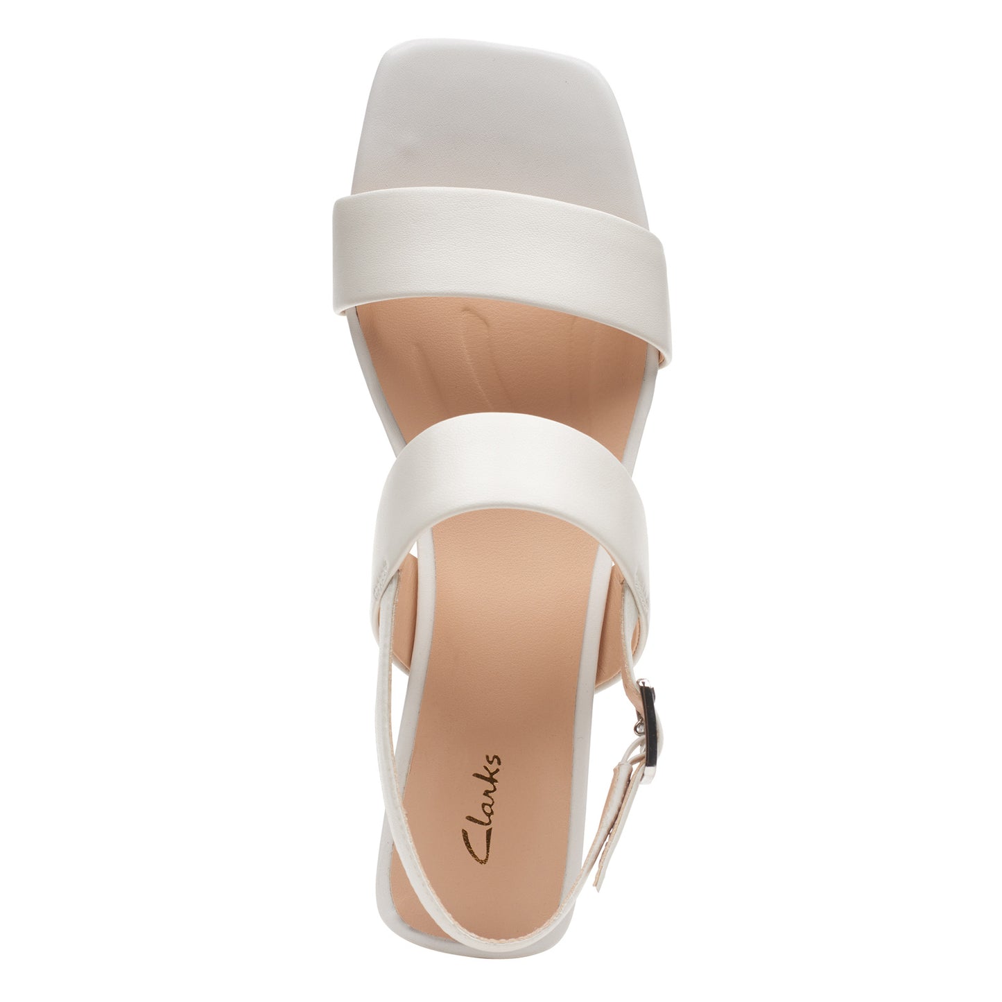 Peltz Shoes  Women's Clarks Seren 25 Strap Sandal white 26164894