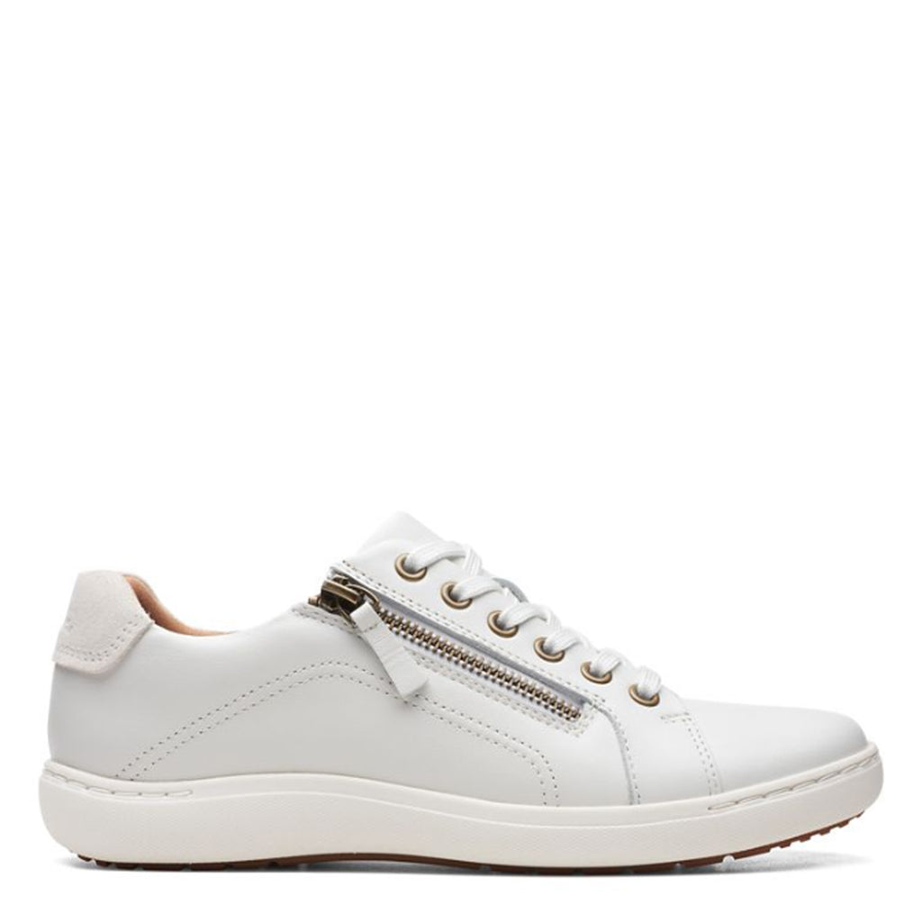 Women's Clarks Nalle Lace Sneaker WHITE 26165001