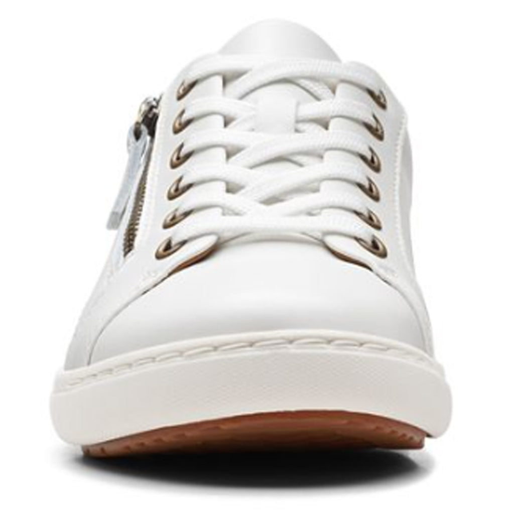 Women's Clarks Nalle Lace Sneaker WHITE 26165001