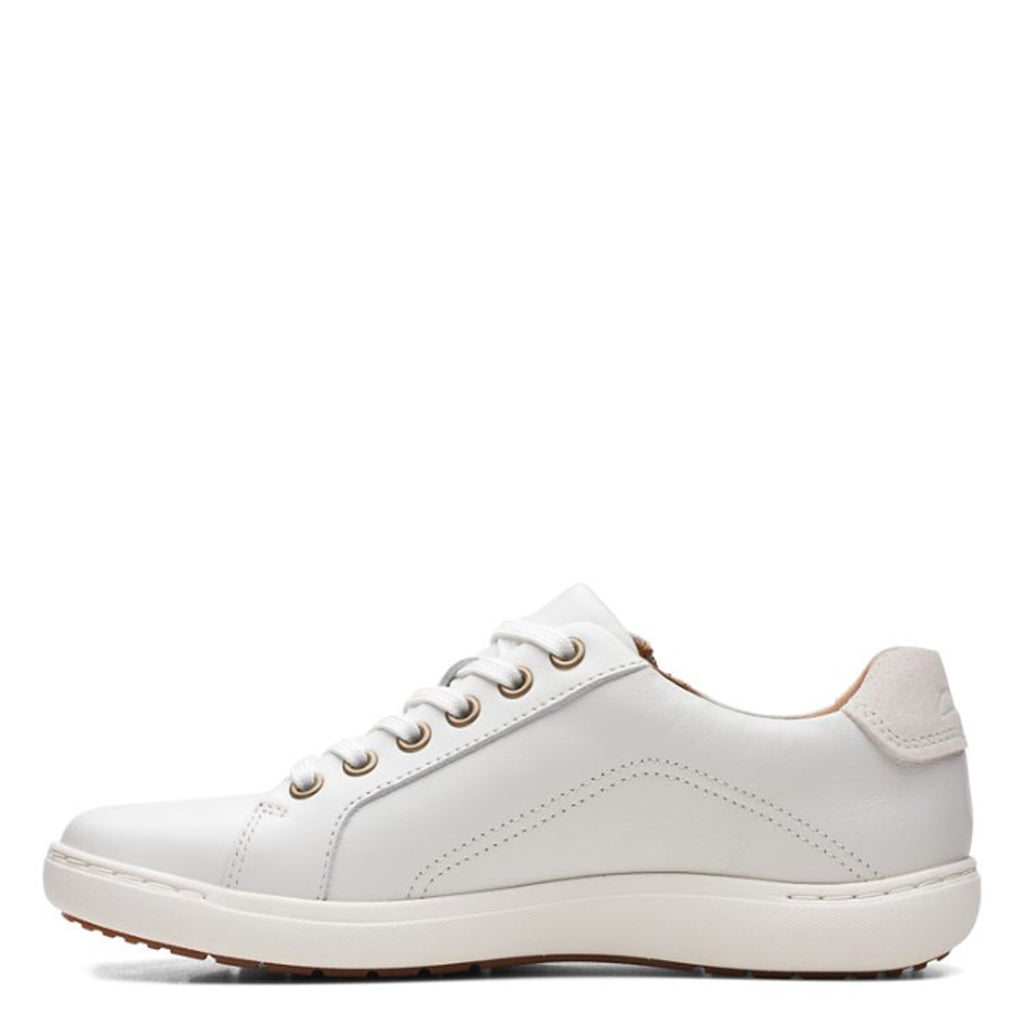 Women's Clarks Nalle Lace Sneaker WHITE 26165001