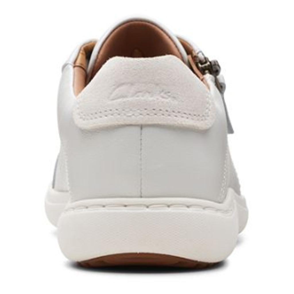Women's Clarks Nalle Lace Sneaker WHITE 26165001