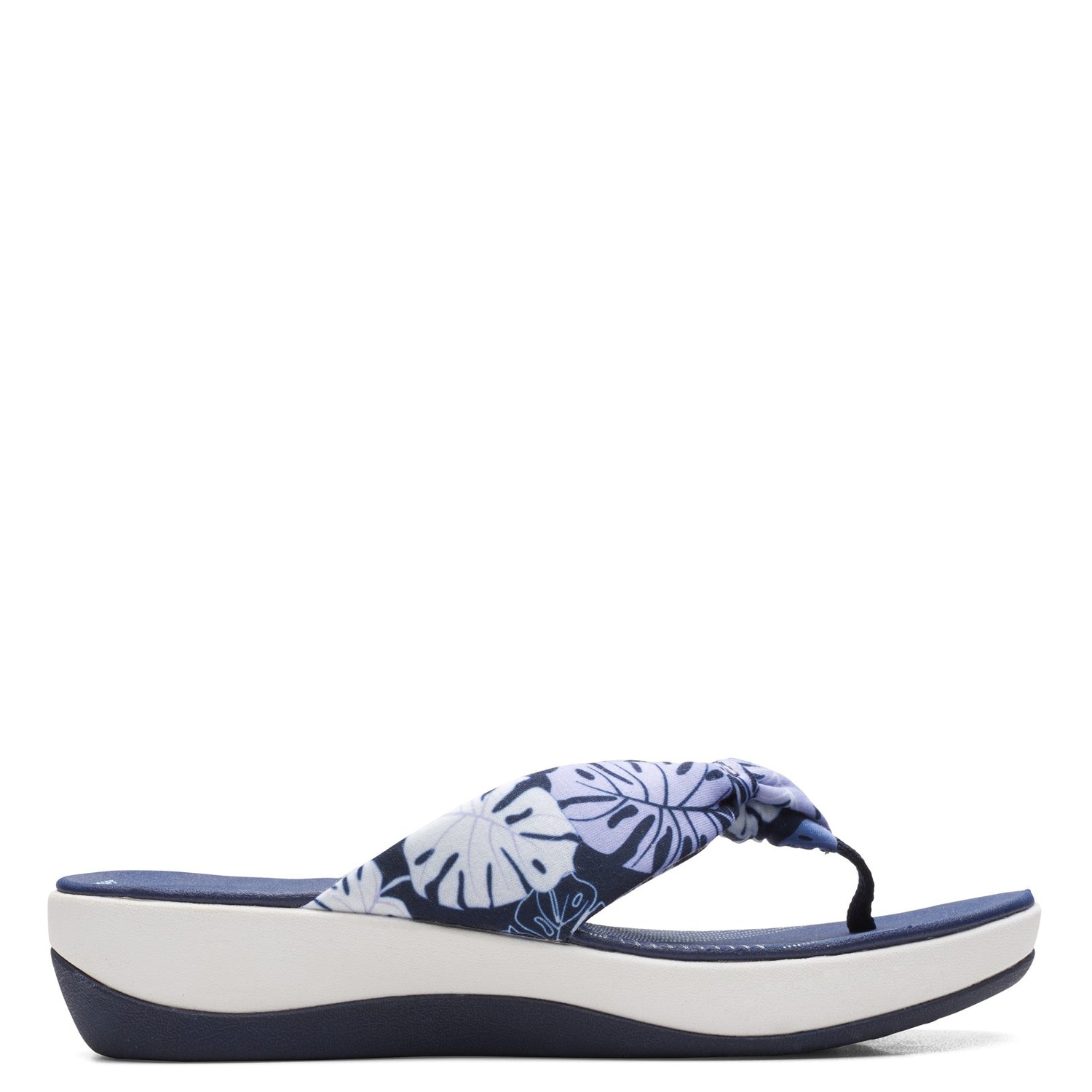 Peltz Shoes  Women's Clarks Arla Glison Sandal BLUE FLORAL 26165049