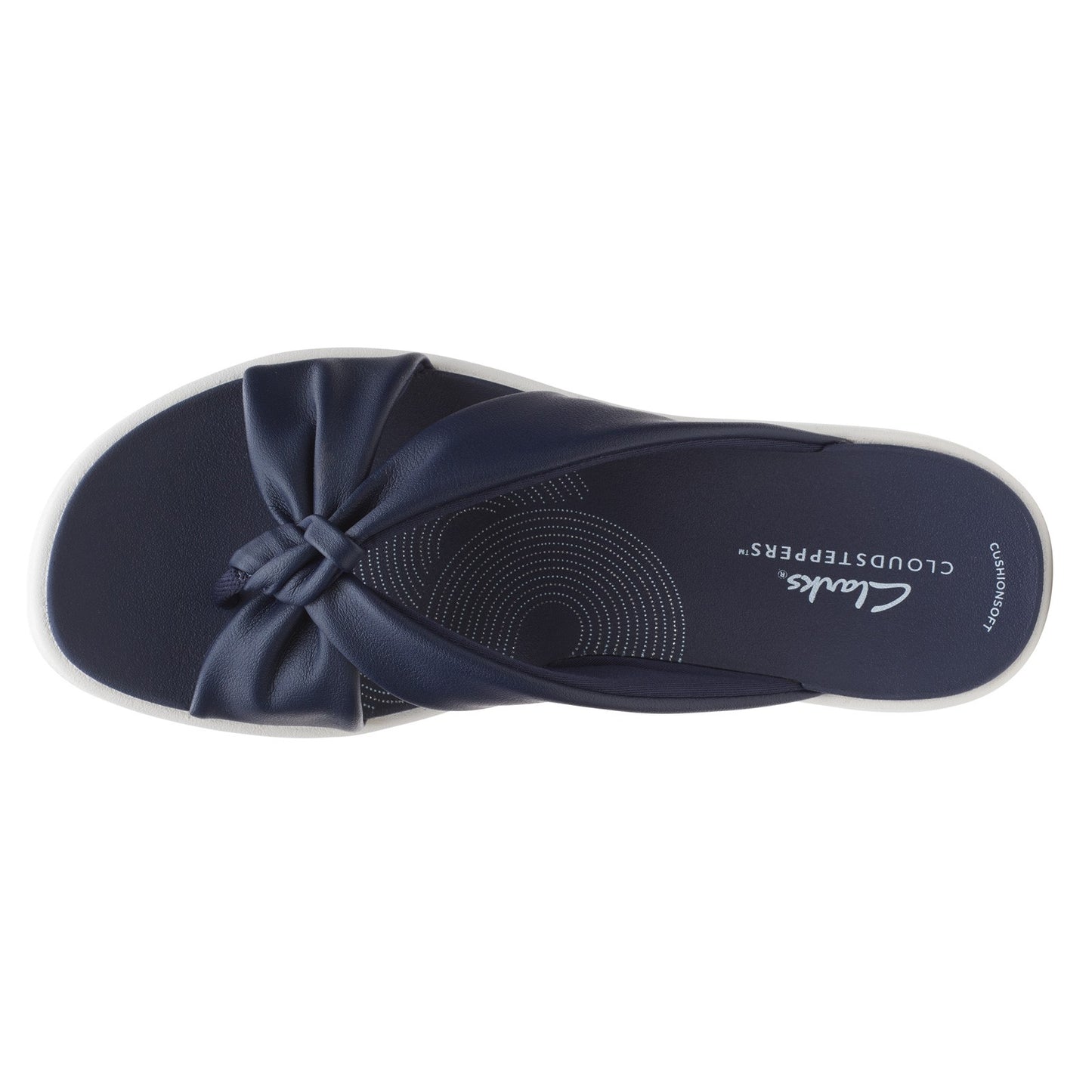 Peltz Shoes  Women's Clarks Drift Ave Sandal NAVY 26165087