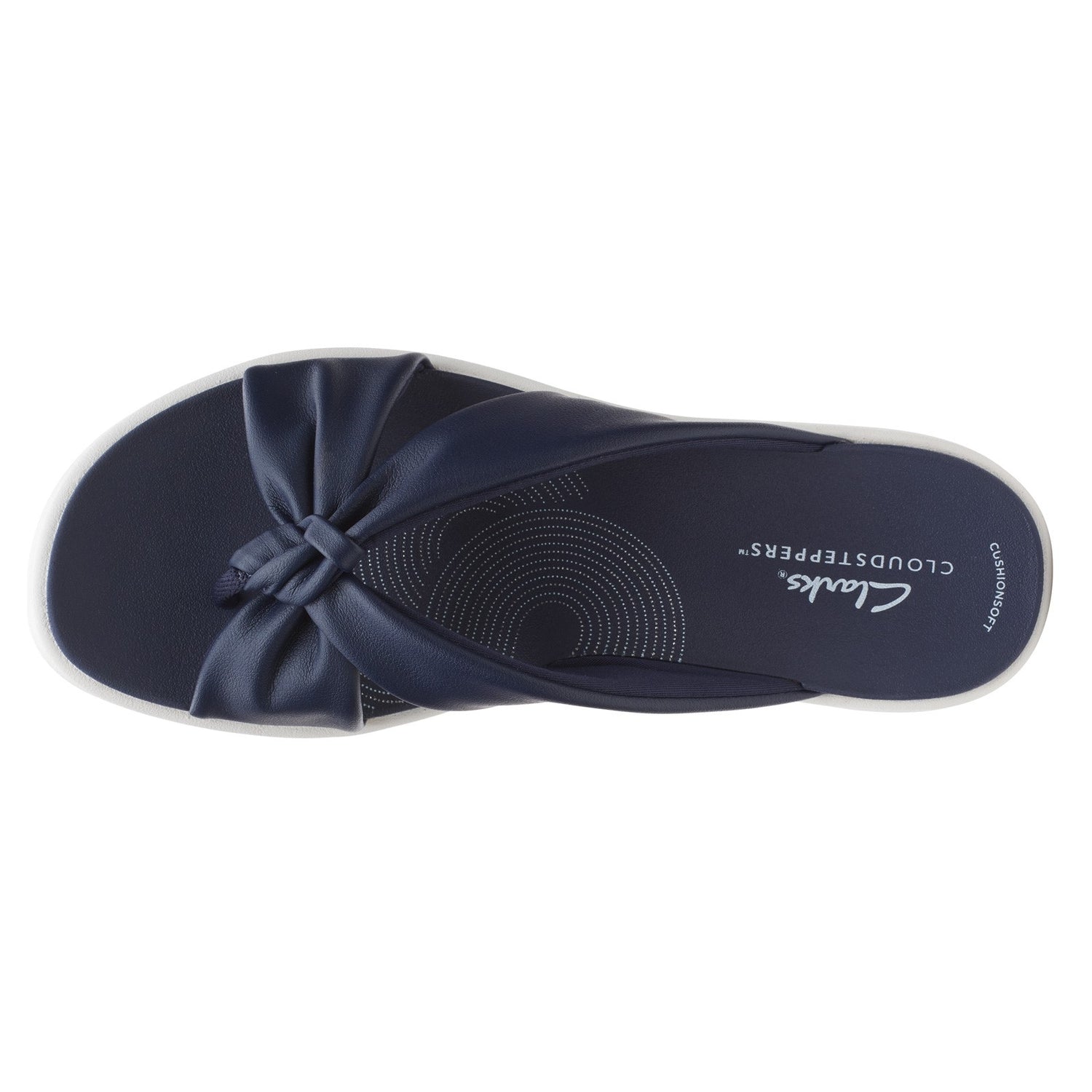 Peltz Shoes  Women's Clarks Drift Ave Sandal NAVY 26165087